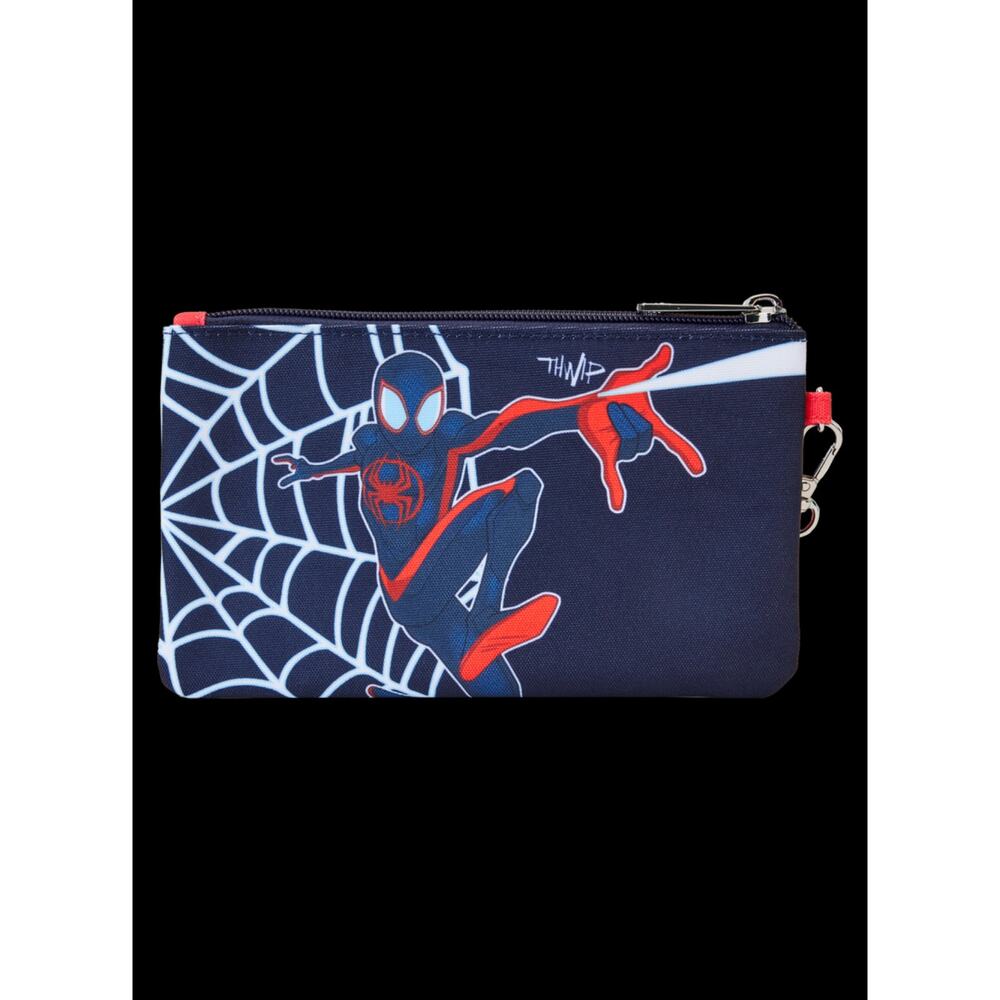 NWT Loungefly Marvel Spider-Verse Miles Morales Suit
Nylon Zipper Pouch Wristlet